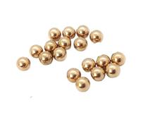 HWWW Solid Brass Balls H62 Precision Metal Bearing Ball 2.381 3.175 4.763 6 6.35 9.525 10 12 12.7 15 15.875 25.4 to 30mm Round Beads(6.35mm (10PCS))