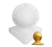HWXZUUO Concrete Mold 11.42x8.27x8.27 inch Lotus Round Style DIY Plastic Waterproof Non-stick Concrete Statue Molds Portable Cement Garden Mold for Home Garden Decor Fortune Ball