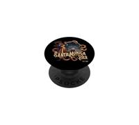 Hwy 66 End Of The Trail Santa Monica Pier Pacific Octopus PopSockets Adhesive PopGrip