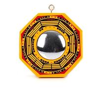 Hwydo Chinese Traditional Feng Shui Tai Chi Bagua Yin Yang Mirror 4.7 Inch Diameter