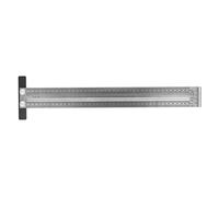 HWyndiluvian Woodworking Marking T Ruler, Carpenter Positioning Scribing Ruler, High Accuracy Stainless Steel Measuring Gauge with Clear Metric Scale for Woodworkers and DIY (400mm)