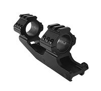 HWZ 1 inch 25.4 mm 30mm Scope Mount Solid Black Cantilever Flat Top Dual Ring Adjustable