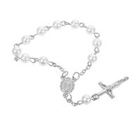 HWZJLH 10pcs Bands Decor Link Charm Bracelets Bracelet for Beaded Womens Women Wrist Jewelry Miss Acrylic Accessories The Cross