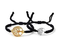 HWZJLH 2pcs/set Lucky Red Sting Braid Life Tree Rope Bracelets Men Handmade Tibetan Buddhist Thread Bracelets Charm Women Reiki Jewelry