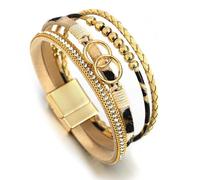 HWZJLH Bracelet, Bracelet, Jewelry, Women'S And Men'S Leather Jewelry Bangle Bohemian Style Bead Bracelet Charm Leather Wrist
