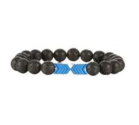 HWZJLH Bracelets 8mm Crystal Bracelets Spiritual Nature Stones Arrow Black Round Beads Woven Stretchy 17cm x 7mm for Wedding