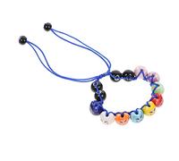HWZJLH Ceramic Bead Beaded Braid Jewelry Statement Bracelets for Women Fortune Cat Bracelet The Ceramics Red
