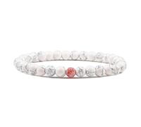 HWZJLH Inspirational Bracelets Unisex Crystal Bracelets Beads Nature Stones Red Round Woven Stretchy 17cm x 7mm 1PCS for Wedding