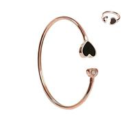 HWZJLH New 2025 925 Heart Bracelets for Women Red AgateWhite Beige Rose Gold Color Bangles Wedding Couple Jewelry Party Fashion Accessories Creative Gift