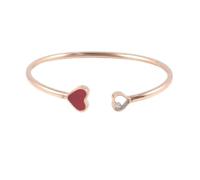 HWZJLH New 2025 Rose Gold Red Agate White Fritillaria Heart Shaped Bracelet for Women's Fashion Exquisite Luxury Jewelry Party Gift Fashion Accessories Creative Gift