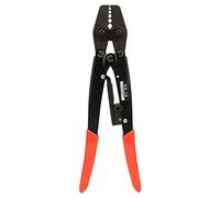 HX - 10 Carbon Steel Crimper Pliers, Ratchet Terminal Crimper Tool, Adjustable 1.25-10 mm² AWG 10-6 Crimping Pliers with Red Handle, for Electricians and DIY Wiring Projects