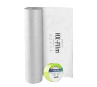 HX-Film 39"x100' Heavy-Duty Floor Protection | Construction Grade Carpet Protector | Drop Cloth Plastic Film for Hardwood Floors | Waterproof Painters Covering with No Residue(Summit White)