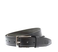 HX London Men's New York Plain Leather Belt in Black | Size: Large HX London Black L