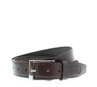 HX London Men's New York Plain Leather Belt in Brown | Size: Large HX London Brown L