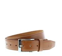 HX London Men's New York Plain Leather Belt in Tan | Size: Large HX London Tan L