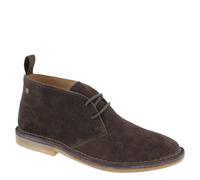 HX London Men's Sahara Suede Desert Boots in Dark Brown | Size: 10 HX London Dark Brown 10