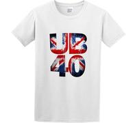 HXATXB Ub40 British Reggae Band Mens Tshirt Black Round Neck Short Sleeves