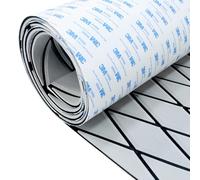 HXBYX Eva Foam Boat Flooring with 3M Adhesive Backing, 6 mm Thick, Diamond Sea Deck, Boat Carpet, Marine Non-Slip Self-Adhesive Flooring Sheet for Kayak, Yacht, SwimPool, RV, 240 x 112/72/40 cm