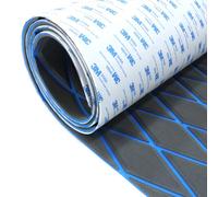 HXBYX Eva Foam Boat Flooring with 3M Adhesive Backing, 6 mm Thick, Diamond Sea Deck, Boat Carpet, Marine Non-Slip Self-Adhesive Flooring Sheet for Kayak, Yacht, SwimPool, RV, 240 x 112/72/40 cm