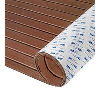 HXBYX EVA Foam Boat Flooring with 3M Self-Adhesive Support DIY Boats Decking Marine Leaf Faux Teak Material, Non-Slip Cooler Pads for Kayak Yacht SwimPool RV 240 x 112 cm/240 x 79 cm/240 x 41 cm