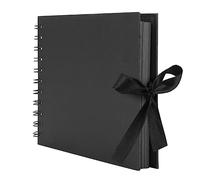 HXC Photo Album - 80 Pages - A5 Size - Black Inner Pages - DIY Scrapbook Album