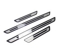 HXCVKXHI Stainless Steel Car Door Sill Strips for Ford Ranger Wildtrak 2023 2024, Waterproof Scratch-Resistant Automobile Door Steps Decorative Strips, Abrasion Interior Accessories