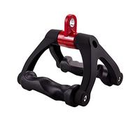 HXD-ERGO Ergonomic Double D Row Handle Triangle V Handle Cable Machine Attachments, Non-Slip and Heavy Duty Workout Handles for Seated Row Lat Twin Cable Pull Down, Landmine T Bar Row Handle