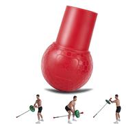 HXD-ERGO Landmine Attachment for Barbell, Turn Any Surface into a Barbell Landmine Exercise - Press, Row, Spin, Split Squats, Natural Rubber Landmine Attachments, Fits 2'' Olympic Bars (Red)