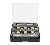 Hxenotropy 13Pcs Oil Drain Plug Thread Repair Kit, M13 x 1.5mm Oil Pan Screws Rethread Tool Set with Tap, Replacement Screws and Gaskets for Engine Oil Sump Plug Thread Restoration