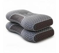 HXEternal Neck Pillow, Suitable for Soft Sleep, Adjustable Ergonomic Contour Support, Core, Detachable Pillowcase (2)