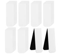 Hxezoc 48 Pieces White Magnetic Bookmark Book Marker Clip Sublimation Bookmarks, Magnetic Page Markers Clips for Kids Students Teachers Classroom Office Reading Book Lovers Supplies, (P-CXSQ-WHI-48)