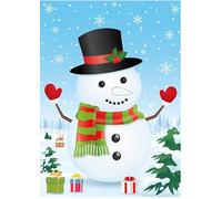 Hxezoc Pin the Nose On The Snowman with 42pcs 6 Colors Carrot Nose Stickers Christmas Party Games Xmas Party Favor Supplies for Kids Adults