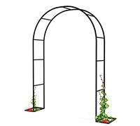 HXFAFA Metal Garden Arch With Trellis Adjustable Easy Assembly Arbor for Garden for Various Climbing Plant Lawn Backyard Gardens Home Decoration, Black