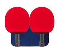 HXFENA Table Tennis Racket,5 Star Advanced Training Ping Pong Paddle with Storage Bag for Indoor Outdoor Home School and Sports Club/A/Short Handle