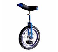 HXFENA Unicycle,Adjustable Skidproof Tire Professional Acrobatics Wheel Trainer,Balance Cycling Exercise for Kids Beginners Adults / 16 Inches/Blue