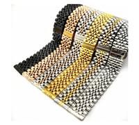 HXFFXHF 12mm 14mm 16mm 18mm 20mm 22mm 24mm Stainless Steel Watch Band Bracelet Polished Metal Strap Watchbands Accessories