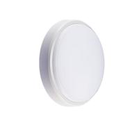 HXFFXHF 16/20W Round/Oval LED Wall Light Moisture-Proof Front Porch Ceiling Light Waterproof Outdoor Surface Mount Garden Bathroom Lighting (Color : 16W Warm White, Size : White Oval)