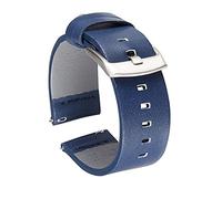 HXFFXHF 18mm 20mm 22mm 24mm Genuine Leather Strap Watch Watchband for Smart Watch Quick Release Watchbands(Blue,18mm)