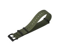 HXFFXHF 20/22mm Solid Color Elastic Nylon Ribbed Fabric Watch Strap for Outdoor Analogue Watch Wristband Replacement, 22mm