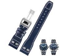 HXFFXHF 20mm 21mm 22mm Genuine Leather Watch Band For IWC Big Pilot Flamethrower Little Prince Mark Strap Willow Nail Bracelet