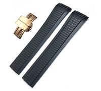 HXFFXHF 21mm Colorful Fluorous Rubber WatchBands For Patek 5164A 5167A AQUANAUT Philippe Series Butterfly Buckle Silicone Watch Strap for man woman