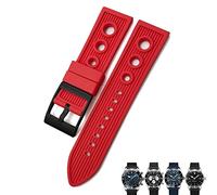 HXFFXHF 22mm 24mm Nature Rubber Watch Band Fit for Breitling Superocean Avenger Heritage Braided RubberWatch Strap Braceles
