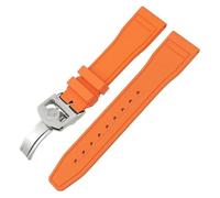 HXFFXHF 22mm Soft Fluororubber Watchbands 21mm 20mm For Natural Rubber Watch Strap Tools