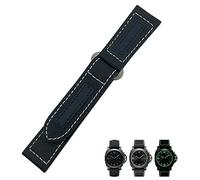HXFFXHF 24mm Carbon Fiber Watch Strap Black Watch Bracelets for Panerai pam01661/00441 Watch Bands for Men Accessories