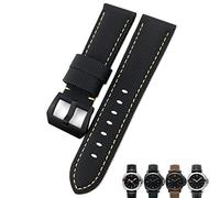HXFFXHF 24mm Carbon Fiber Watch Strap Black Watch Bracelets for Panerai pam01661/00441 Watch Bands for Men Accessories