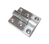 HXFFXHF 2Pcs 304 Stainless Steel Folding Hinge Large Hole Fastening for Industrial Cabinet Doors(2PCS-Drawing-Steel)