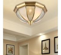 HXFFXHF All Copper Nordic Ceiling Lamp Indoor Home Lighting Living Room Bedroom Room Dining Room Panel Light Modern Minimalist Chandelier Post-Modern Luminaire(50 * 23CM)