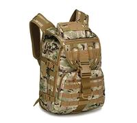 HXFFXHF ALLYLIKE Hiking backpack Camo Military Bag Men Tactical Backpack Molle Army Rucksacks Waterproof Outdoor Hiking Camping Travel 3D Mochilas Backpack(Brown)