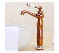 HXFFXHF Antique Bathroom Faucets Modern d Deck Mounted Bathroom Mixer Faucets Black Finish Faucet Hot and Cold,Sink Faucet