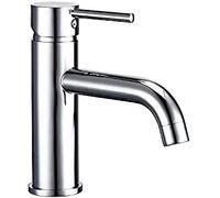 HXFFXHF Bathroom Faucets Chrome Color Basin Mixer Tap Bathroom Faucet Hot and Cold Chrome Finish Brass Toilet Sink Water Cran Kitchen Sink Faucet